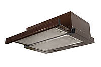 Витяжка кухонна ProfitM Телескоп Марена 60см 840м3 Коричнева LED