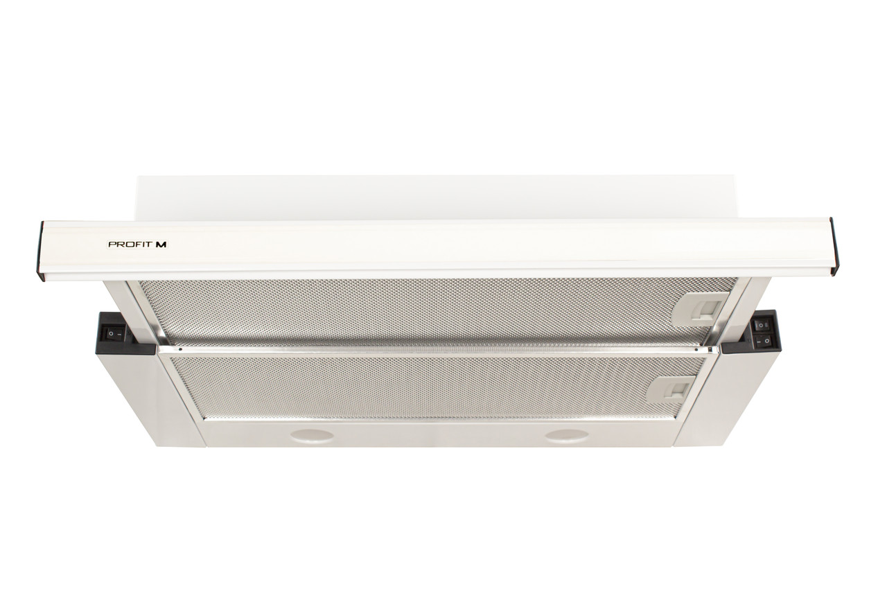Витяжка кухонна ProfitM Телескоп Марена 50см 840м3 Біла LED, фото 1