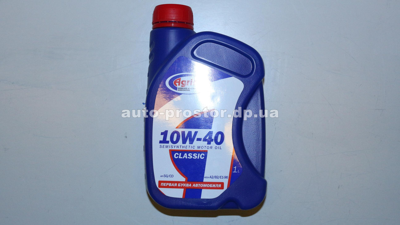 Моторна олива AGRINOL 10W40 SG/CD (напівсинтетика) 1L
