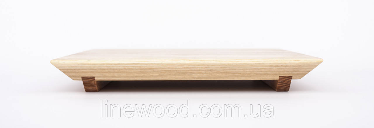 Блюдо ГЕТА (доска для суши) деревянное 30х30х3,5 см (ольха) - фото 3 - id-p418743082