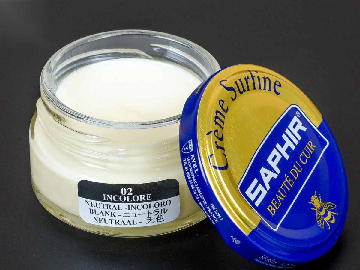 Зволожуючий крем для взуття Saphir Creme Surfine, кол. безбарвний (02), 50 мл