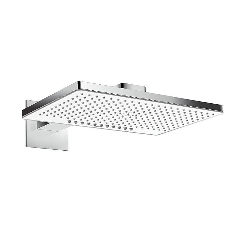 Верхній душ Hansgrohe Rainmaker Select 460 2jet з тримачем 450 мм, білий/хром (24005400)