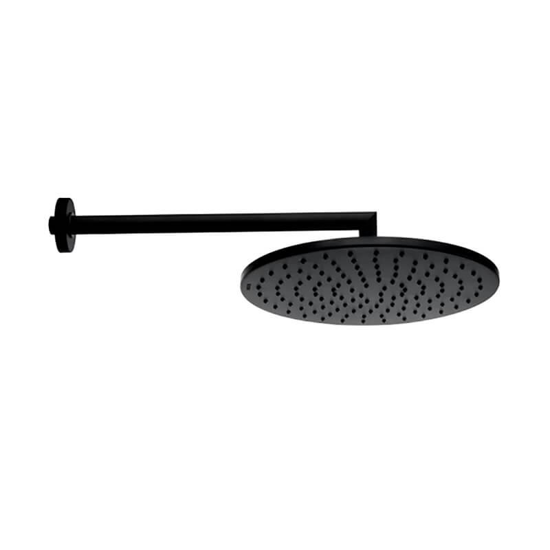 Верхній душ BOSSINI Cosmo D280 мм з тримачем, чорний матовий (H70596I00073009)