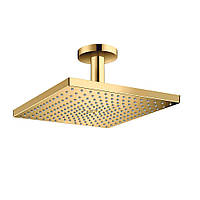 Верхній душ Hansgrohe RAINDANCE E 300 1jet зі стельовим конектором поліроване золото (26250990)