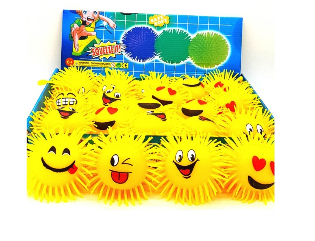 Йо-йо м'ячик світящий смайлик