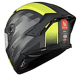 Мотошолом MT THUNDER 4 SV TREADS D3 Matt Fluor, фото 7