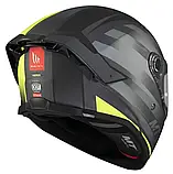 Мотошолом MT THUNDER 4 SV TREADS D3 Matt Fluor, фото 6