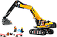 Lego City Жовтий будівельний екскаватор 60420, фото 2