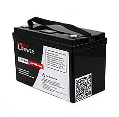 Літій-залізо-фосфатний акумулятор 12V/100AH (1280W*h) із вбудованою BMS-платою, фото 3