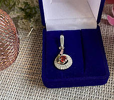 Срібна підвіска з пластинами золота