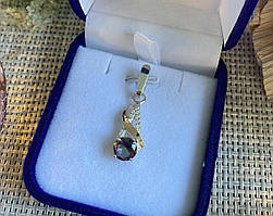 Срібна підвіска з пластинами золота