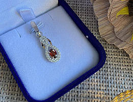 Срібна підвіска з пластинами золота