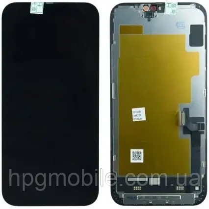 Дисплей для iPhone 14 Plus (6.7 in) модуль (екран та сенсор) без мікросхеми INCELL, Чорний, фото 1