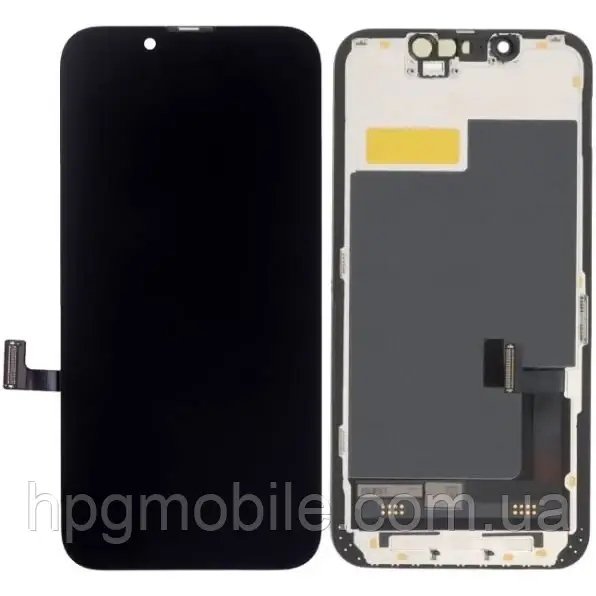 Дисплей для iPhone 13 Mini (5.4 in) модуль (екран та сенсор) без мікросхеми INCELL, Чорний, фото 1