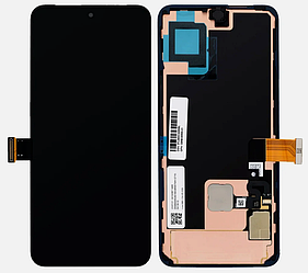 Дисплей для Google Pixel 8 5G Black (G949-00555-01) модуль (екран та сенсор) з рамкою, сервісний оригінал, Чорний