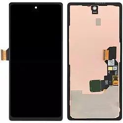Дисплей для Google Pixel 6A 5G Black (G949-00239-01) модуль (екран та сенсор) з рамкою, сервісний оригінал, Чорний