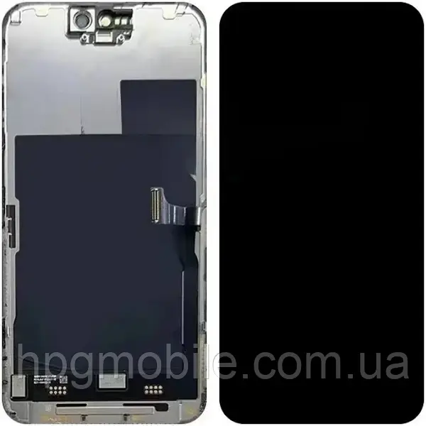 Дисплей для iPhone 15 Pro Max (6.7 in) OLED модуль (екран та сенсор) Чорний, фото 1
