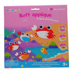 Мʼяка аплікація "Сімʼя: Краби", фоаміран [tsi240683-TSI]