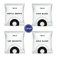 Крем-фарба для брів з екстрактом хни в наборі 4 кольори в саше OKIS BROW (без окислювача)