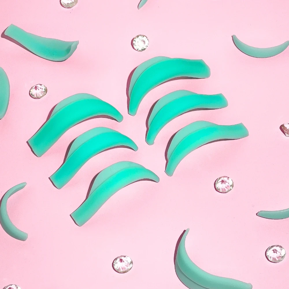 Набір бігудів для ламінування вій Mint Green Lami Lash 7 пар (S,M,L,XL) та (S,M,L) для нижніх вій