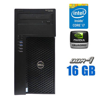 Ігровий ПК Dell Precision 3620 MT/ Core i7-6700/ 16 GB RAM/ 256 GB SSD/ Quadro K620 2GB, фото 1
