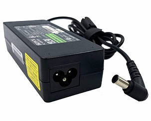 Блок живлення для ноутбука SONY 19.5V, 4.7A, 90W, 6.5 * 4.4-PIN, 3hole, L-образний роз'єм, black (без кабелю), фото 1