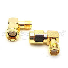 Перехідник гніздо SMA — SMA — штекер реверсивний, вугел