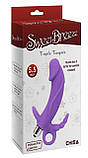 Вібратор потрійний реалістичний Chisa Sweet Breeze, фіолетовий, 14.7 х 3.7 см, фото 3