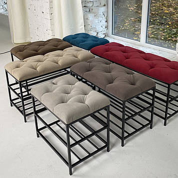 Банкетка з каретною стяжкою