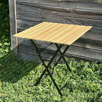 Стіл садовий металодерев'яний складаний