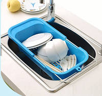 Кошик розсувний на раковину для миття фруктів та овочів, Кладовка