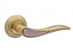 Ручка дверна на розеті Бронза H-14064-A-AB кругла ТМ SEMPRA