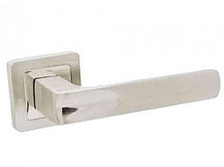 Ручка дверна на розеті Нікель H-22110-A-NIS квадрат ТМ SEMPRA