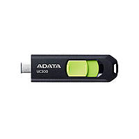 Flash Adata USB 3.2 Gen1 UC300 Type-C 256Gb Black/Green