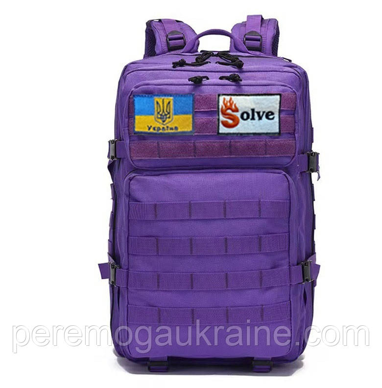 Тактичний похідний рюкзак на 45 л KT6003012 Фіолетовий