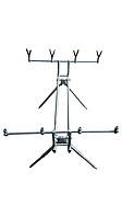 Підставка для вудлищ Rod pod A09-2