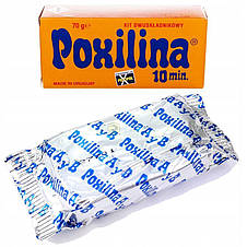 Холодне зварювання епоксидне двокомпонентне POXILINA 70G/38 ML, фото 3