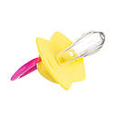 Пустушка силіконова симетрична 18+ міс NEON LOVE 2 шт. - рожева     Canpol babies 22/654_pin, фото 5