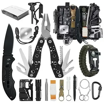 Туристичний набір інструментів для виживання 15 в 1