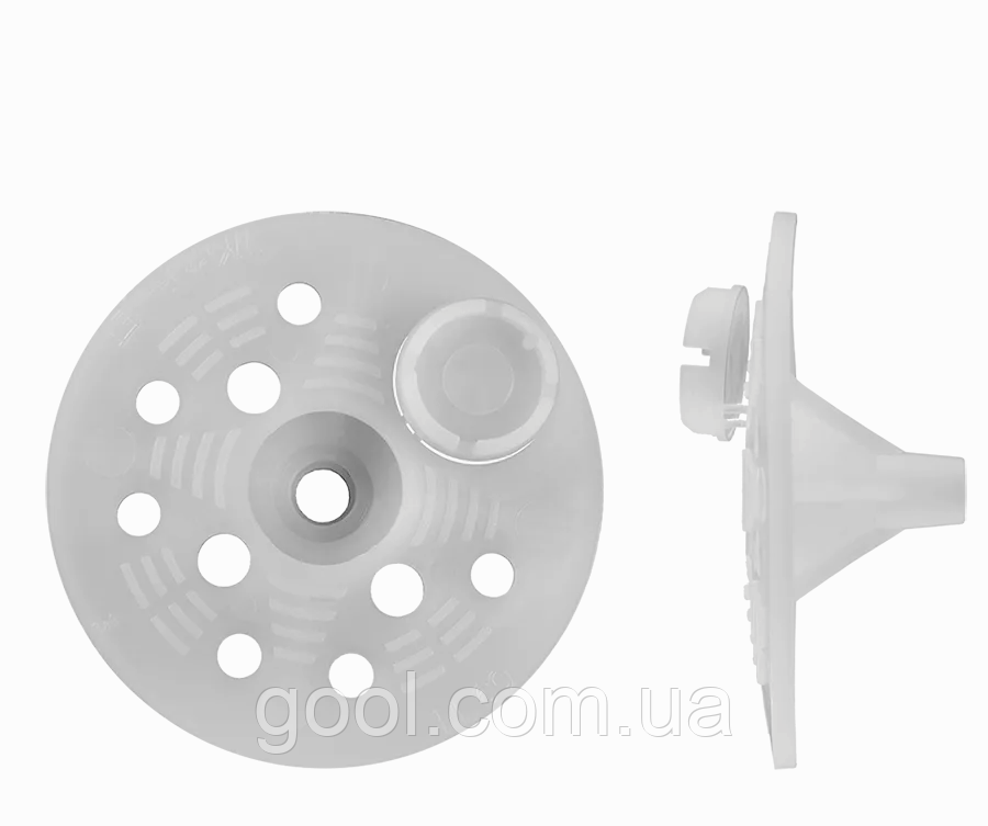 Дожимна манжета рондоль тарілка Wkret-Met TDP 60 Klimas діаметр 60мм з кришкою заглушкою для каркасних дерев'яних будинків та ОСБ, фото 1