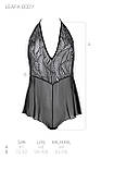 Боді Passion LEAFA BODY black S/M - ECO Passion, фото 6