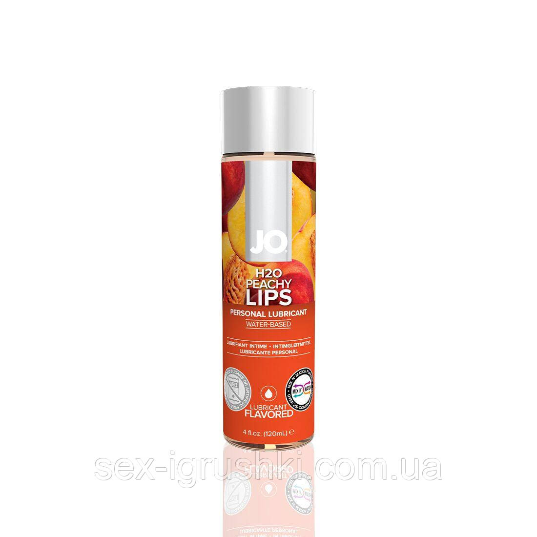 Розпродаж!!! Змазка на водній основі System JO H2O — Peachy Lips (120 мл) (термін до 01.03.2025) SO1777-R