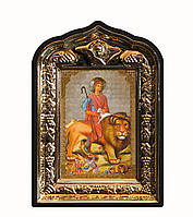 Мамант Кесарийский (избавляет от долгов) именная икона на подставке