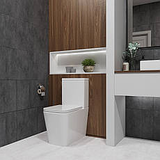 KVADRO SMART комплект : унітаз підлоговий з сидінням Soft-close + бачок (Змив Торнадо), фото 4