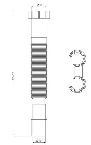 Гнучке з'єднання 40х32, фото 3