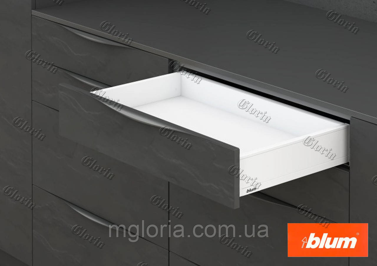 LEGRABOX PURE білий шовк, висота M (90.5 мм)