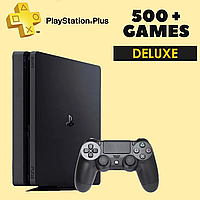 Sony Playstation 4 Slim 500 Gb + Підписка PS Plus Deluxe 12 місяців (500 + ігор)