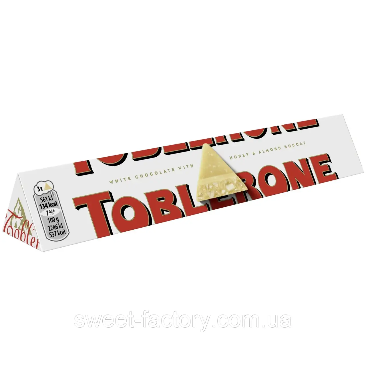 Шоколад Toblerone White Chocolate Honey Almond Nougat 100g