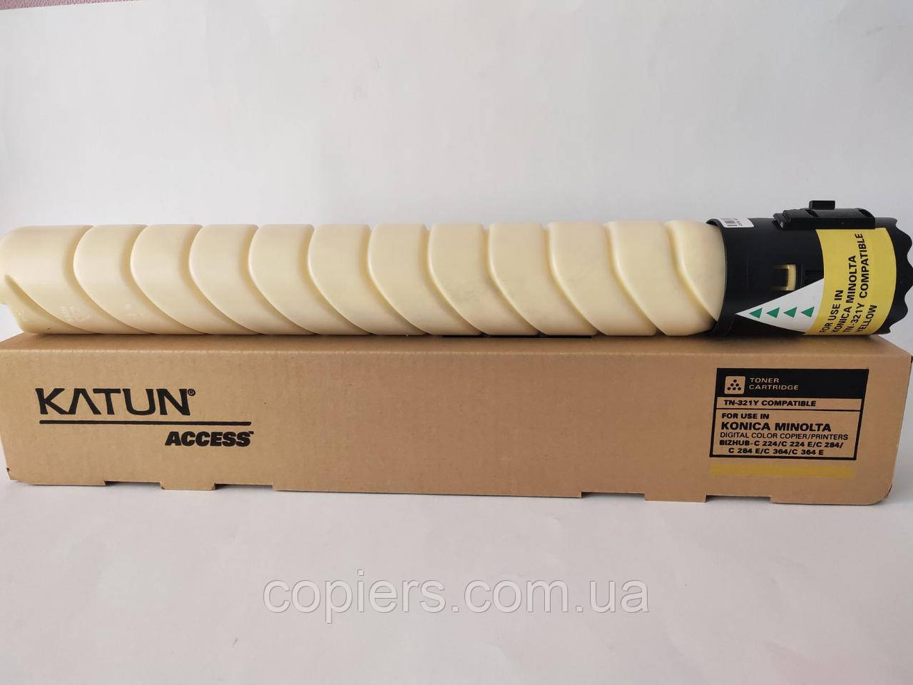 Тонер картридж TN321 Y Konica Minolta bizhub C224/C284/C364,43852 Katun A33K250, фото 1
