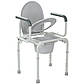 Стілець-туалет, з відкидним поруччям, сталевий OSD-2108D, фото 2